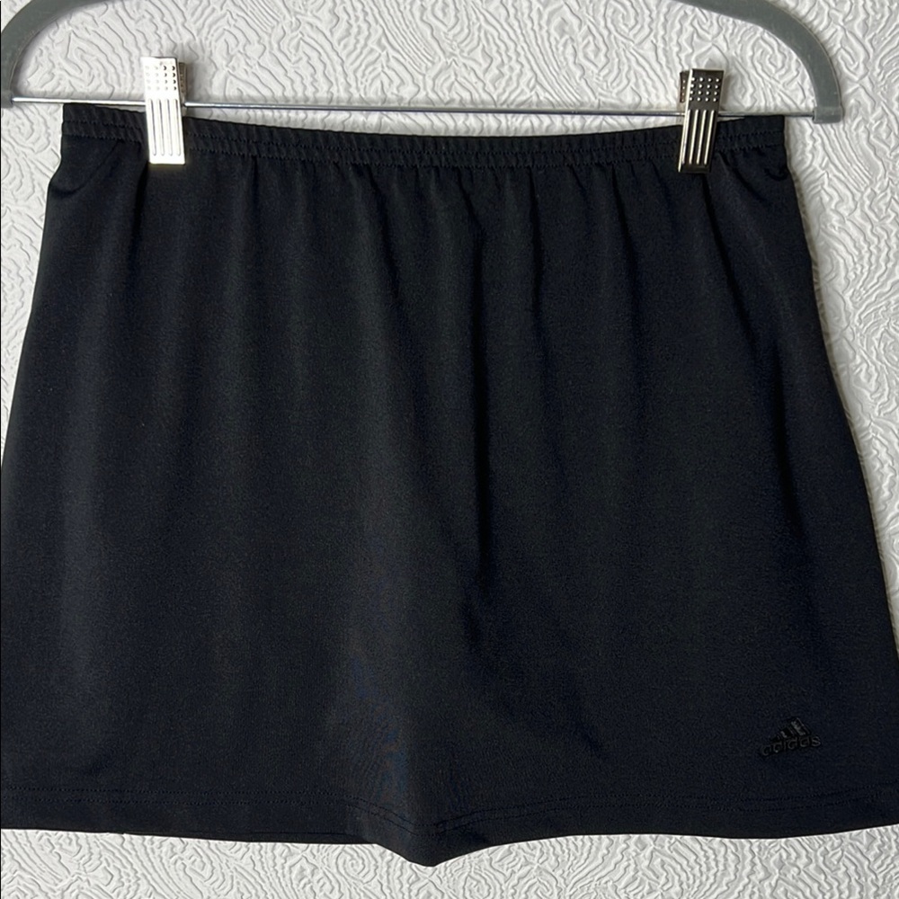 Adidas Black Athletic Skirt With Shorts Lined Lightweight Performance Size M